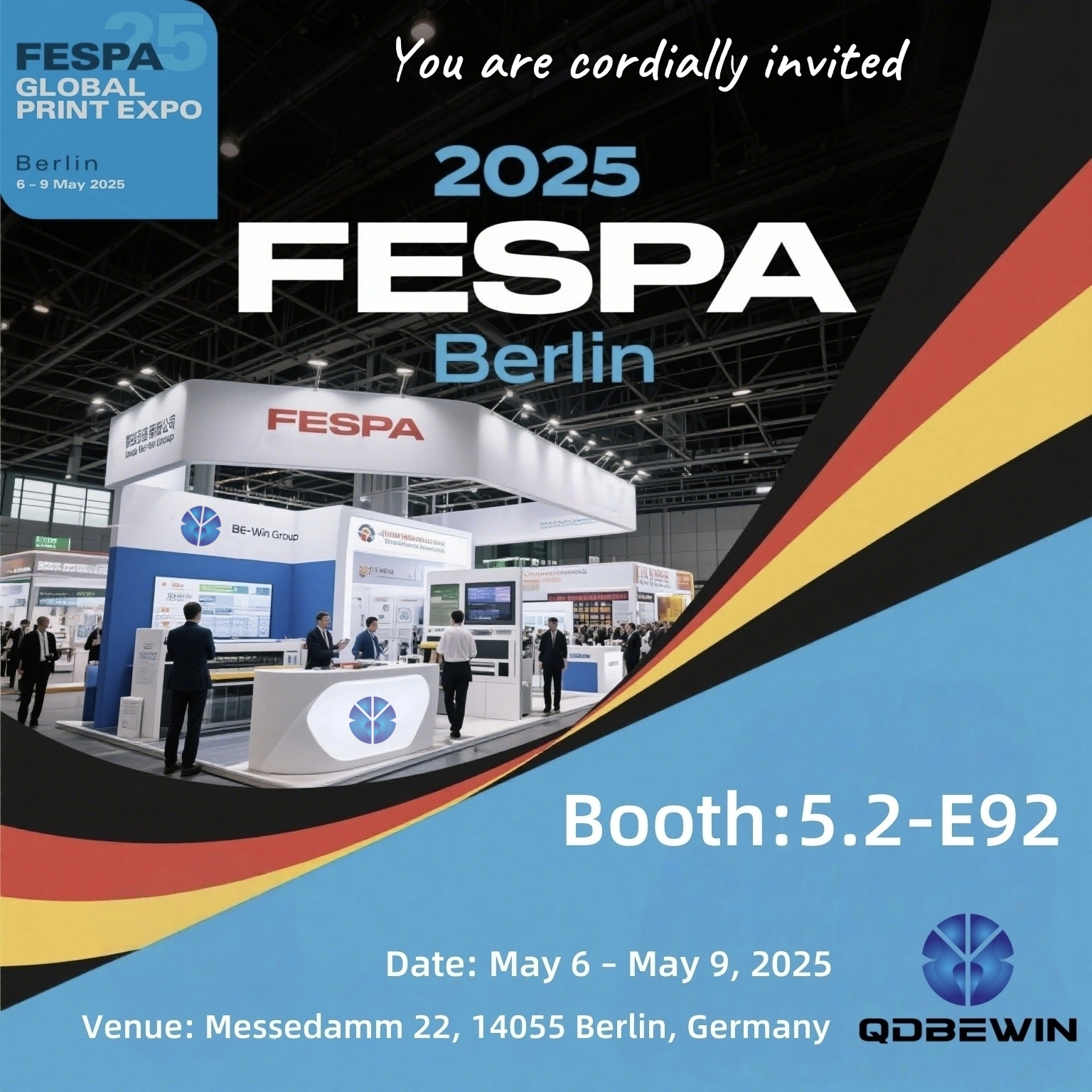 Qingdao Be-win to Showcase ທີ່ Fespa 2025 Berlin - ບູດ 5,2-e92